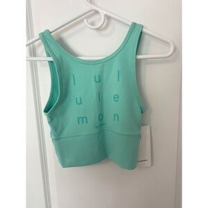 Lululemon Top Power Pivot Everlux Tank Motif Size 4